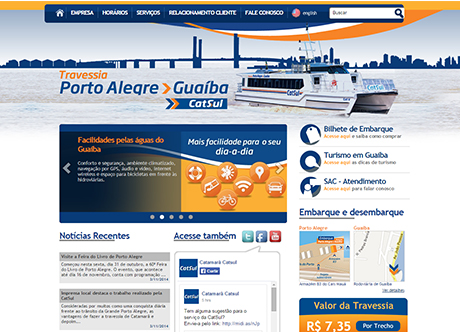 Sites e Portais: Travessia Porto Alegre Guaiba